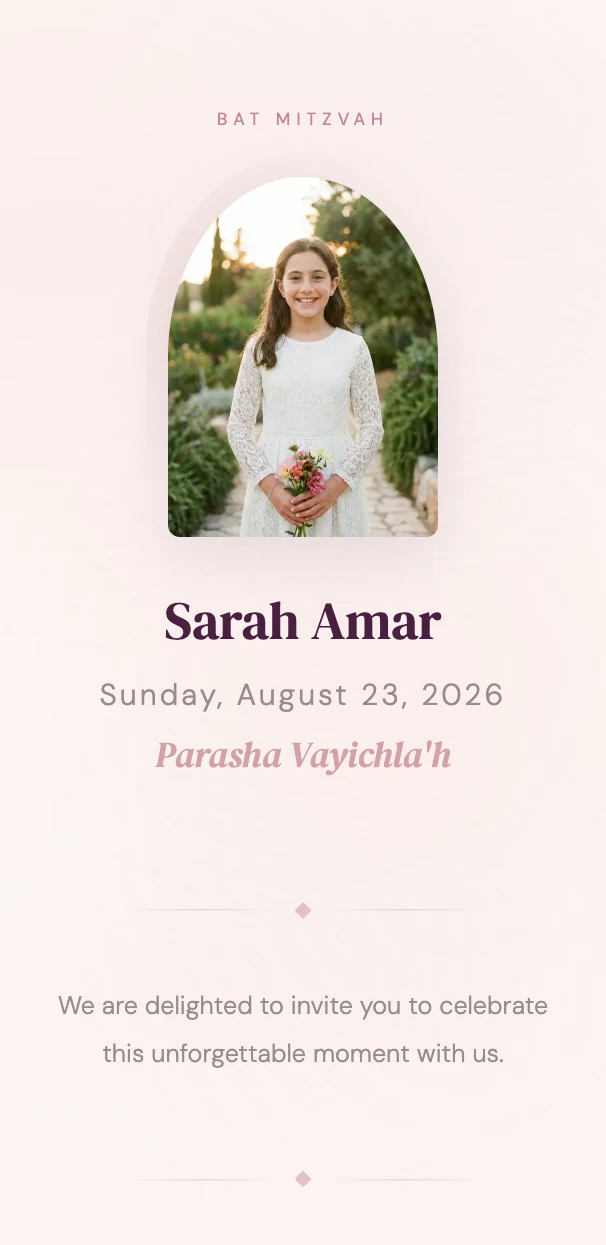 Preview of the Jardin Fleuri digital invitation template